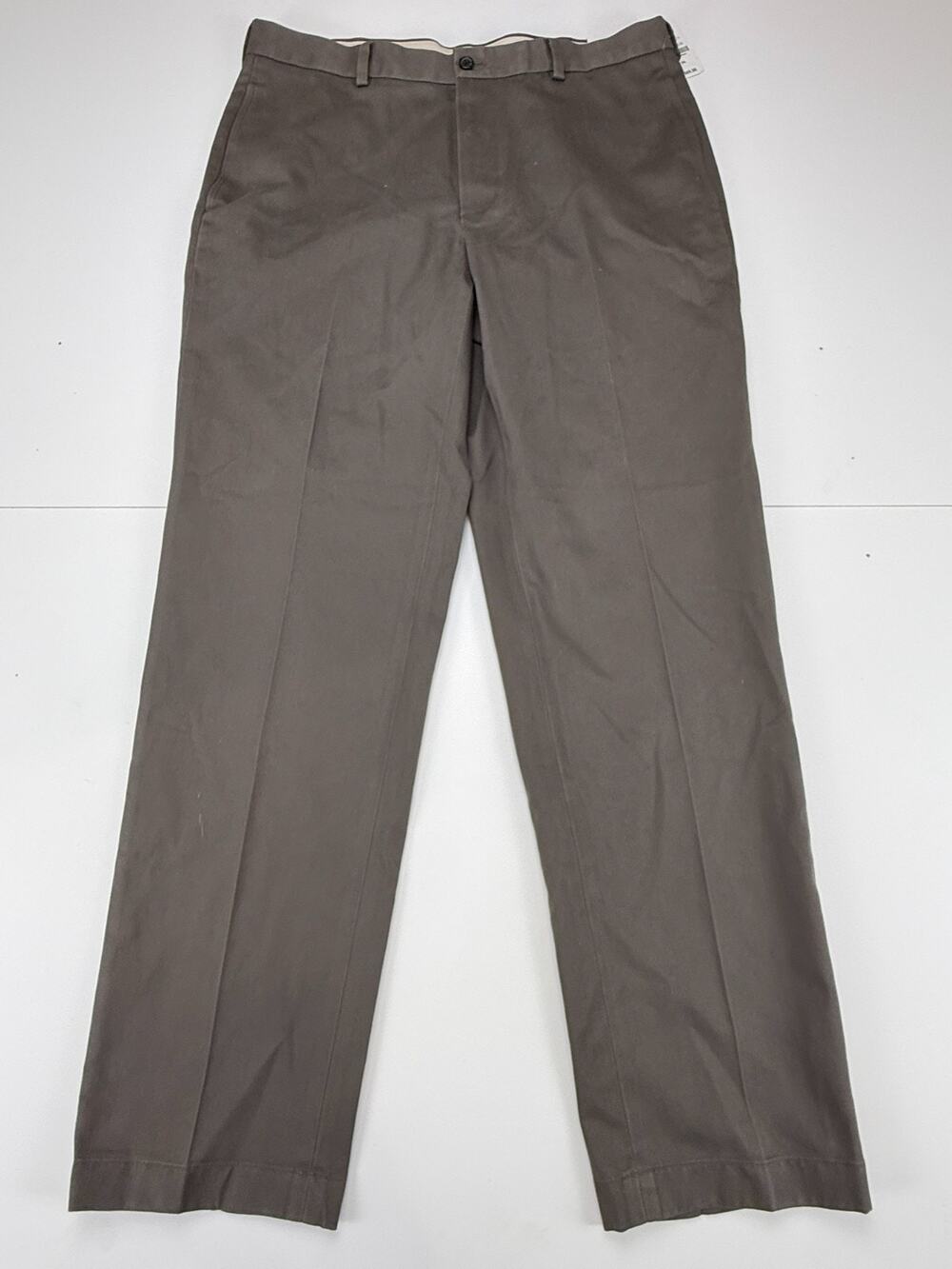 Brooks Brothers 346 Mens 34x32 Clark Advantage Chino Pants Gray NWT